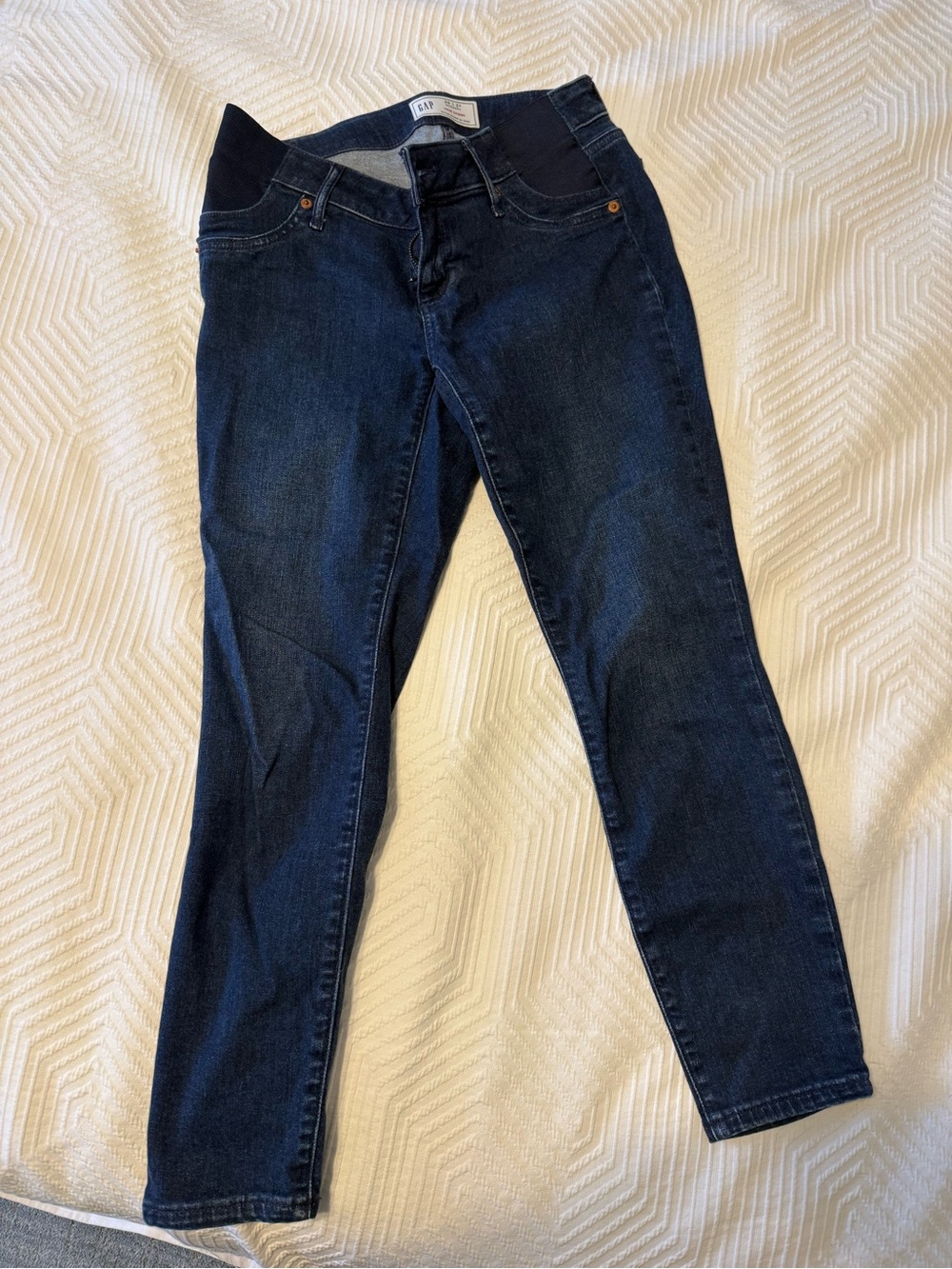 GAP Dark Wash Maternity Skinny Jeans